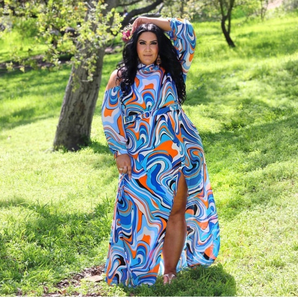 FashionNovaCurve Maxi Gown Dress - size 2XL - Picture 1 of 1